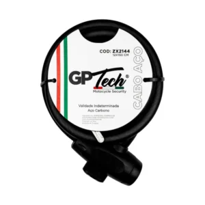 TRAVA GP TECH C/CABO ESPIRAL (ZX2144) - PRETA (12X150 CM - 1.50M)
