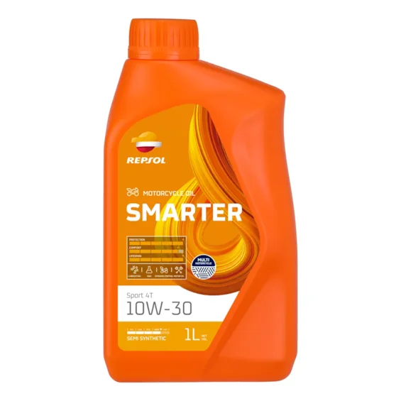 ÓLEO REPSOL (SMARTER SPORT SEMISSINTÉTICO) - 4T 10W30 (1 LITRO)