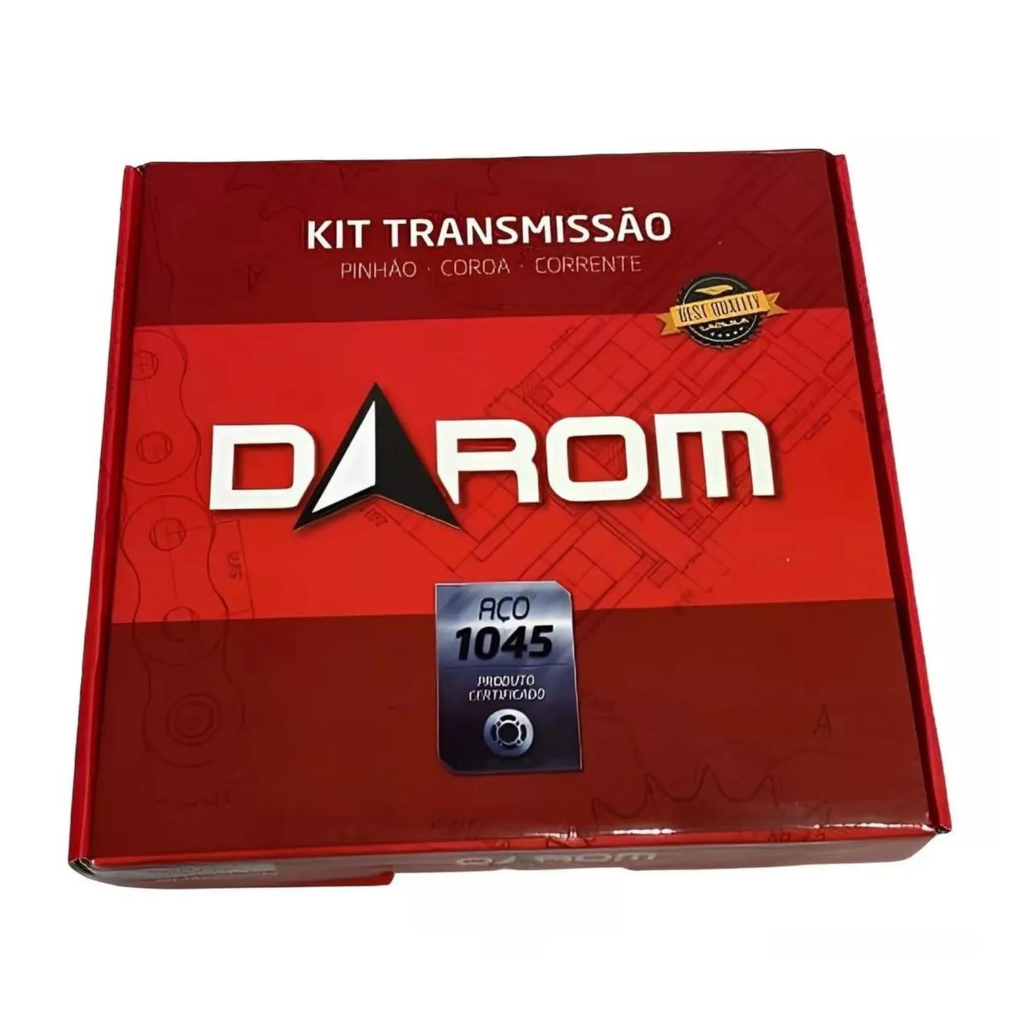 KIT DE TRANSMISSÃO E RELAÇÃO COMPLETO DAROM LAQUILA (S/RETENTOR)